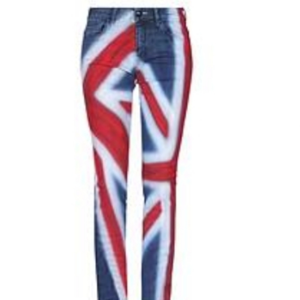 NWT - MOSCHINO - Union Jack Jeans